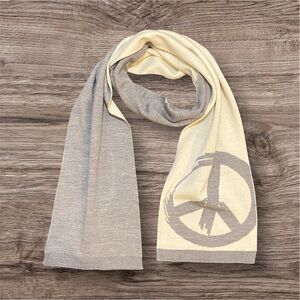 Rebecca Minkoff Gray and Cream Scarf